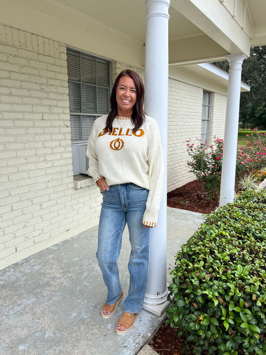 Hello Pumpkin Sweater