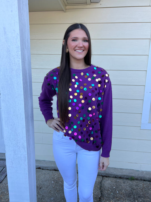 Mardi Gras Fun Pullover