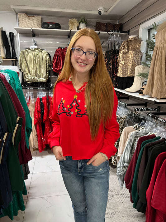 Triple Christmas Tree Sweater