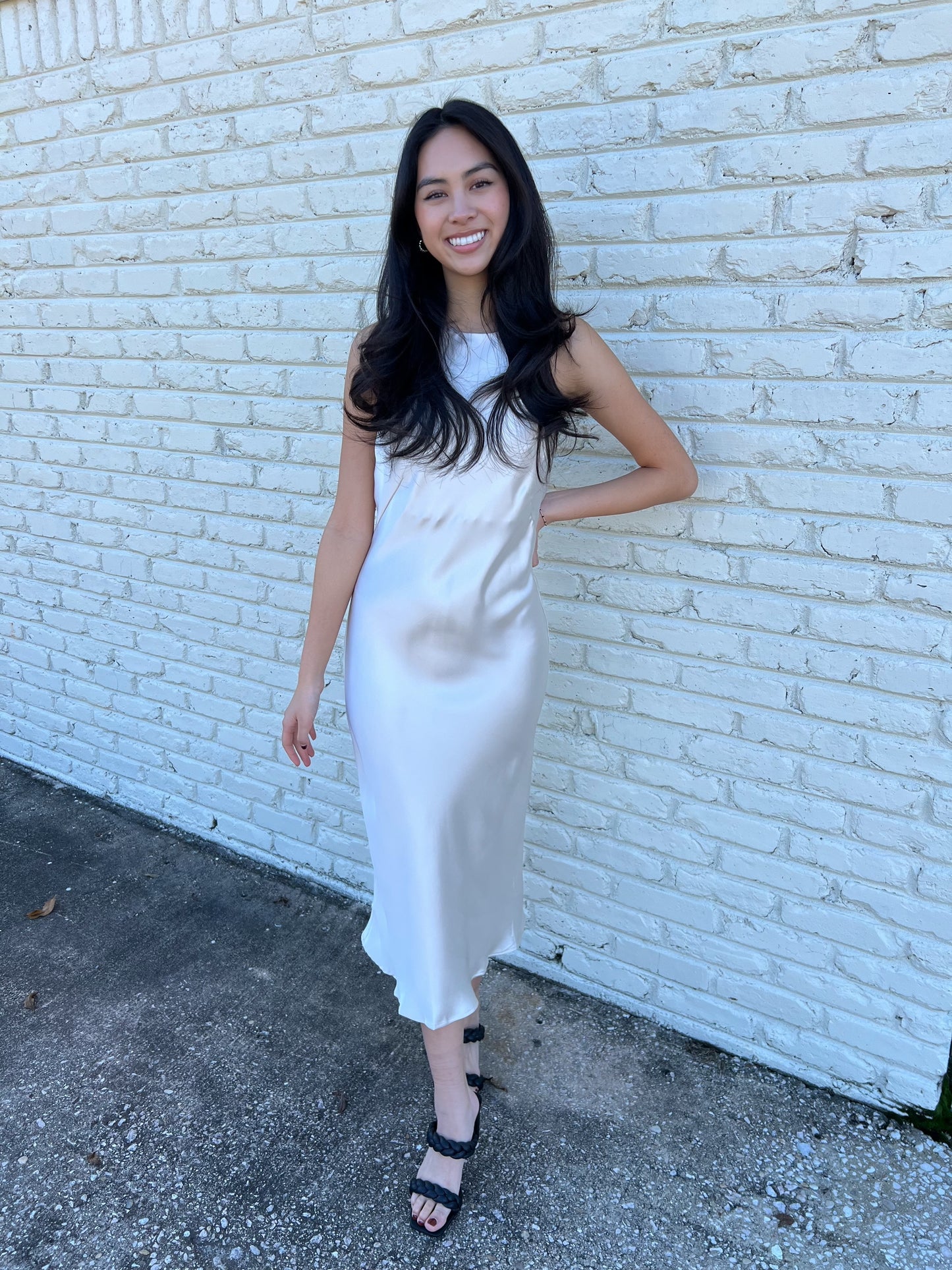 The Ava Satin Dress
