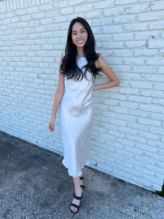 The Ava Satin Dress