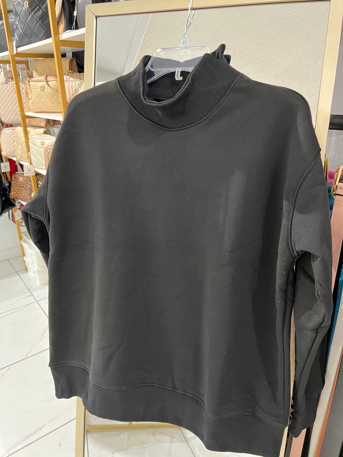 Bella Mock Neck Sweatshirt
