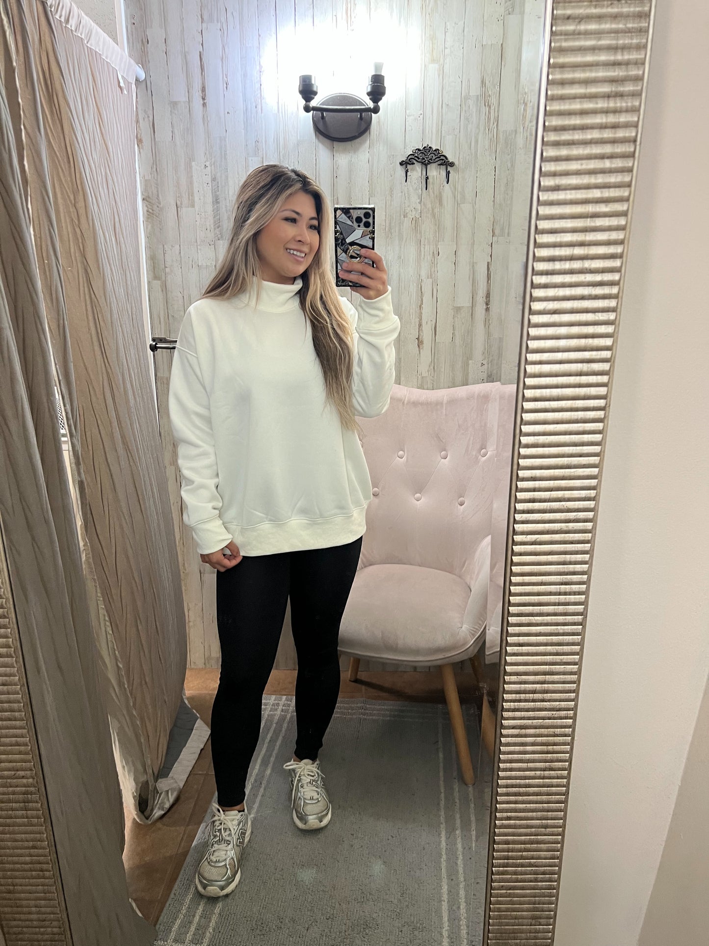 Bella Mock Neck Sweatshirt
