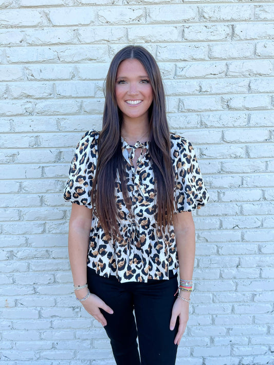 Miranda Cheetah Top