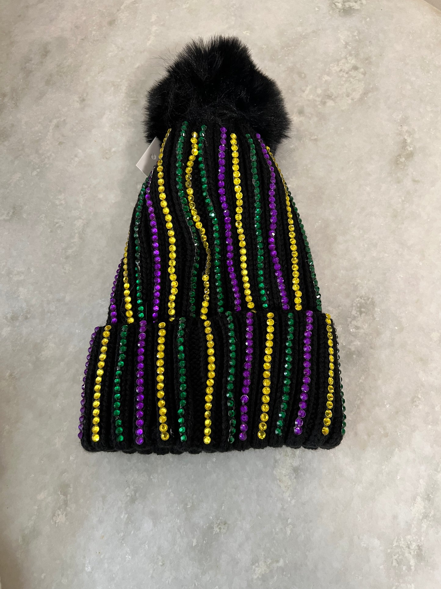Mardi Gras soft beanie