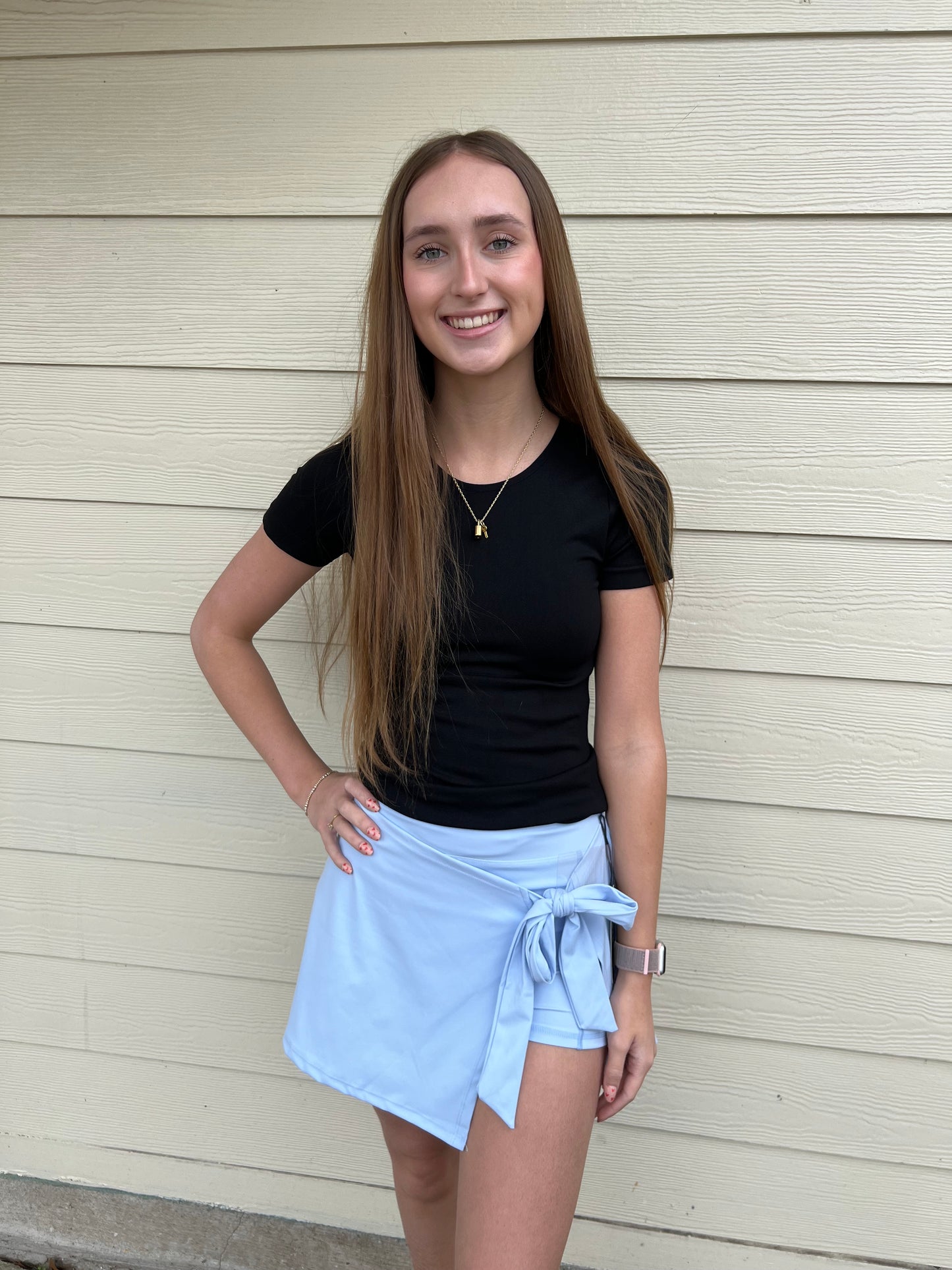 Side Bow Tie Active Skort
