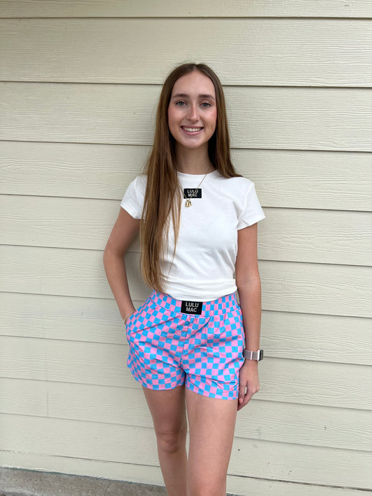 Lulu Mac Checkered Shorts