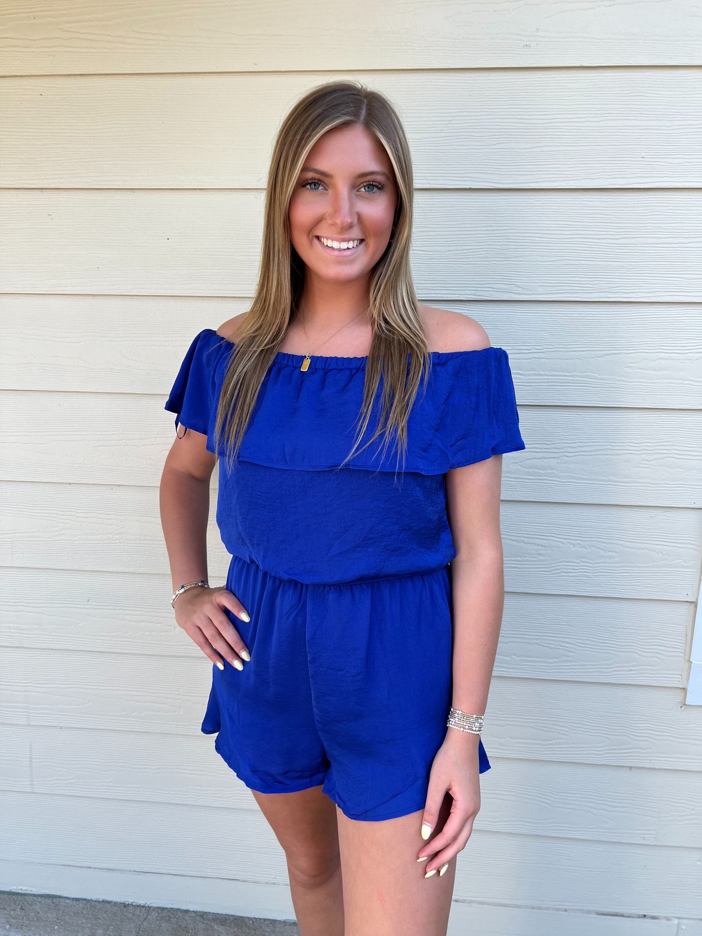 Karen Off-shoulder romper
