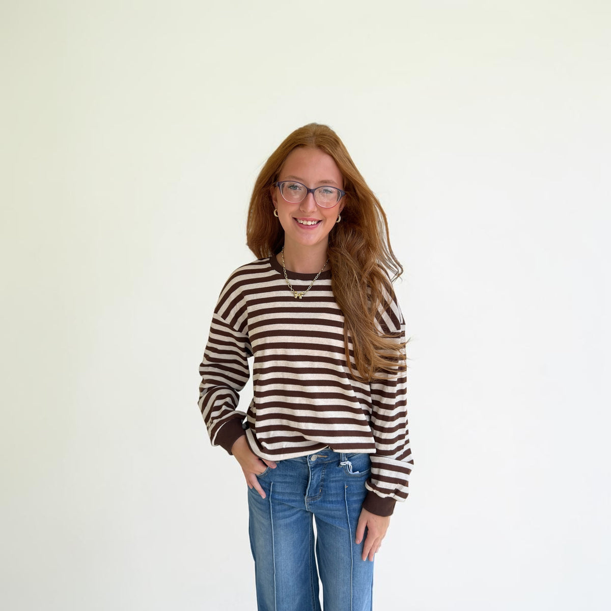 Layla Striped Knit Top