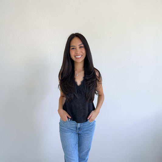 Jaclyn Lace Trim Top