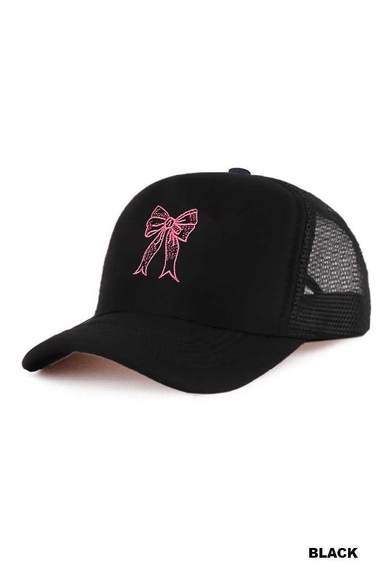 Coquette Ribbon Bow Trucker Hat