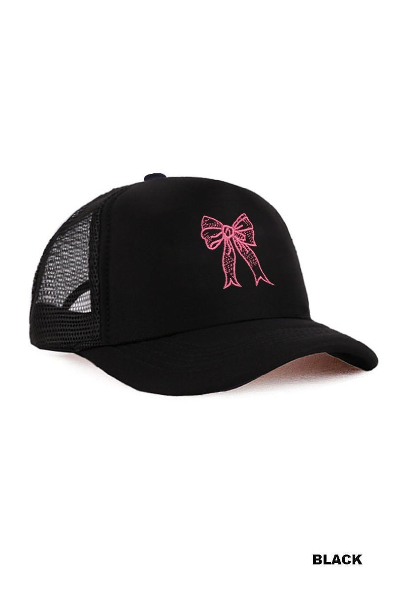Coquette Ribbon Bow Trucker Hat