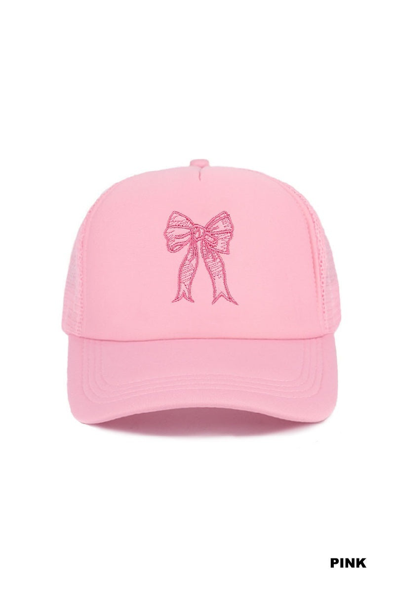 Coquette Ribbon Bow Trucker Hat