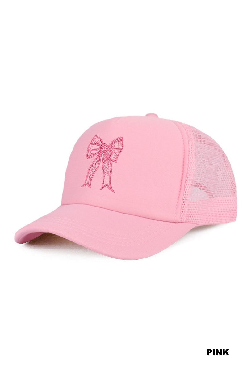 Coquette Ribbon Bow Trucker Hat