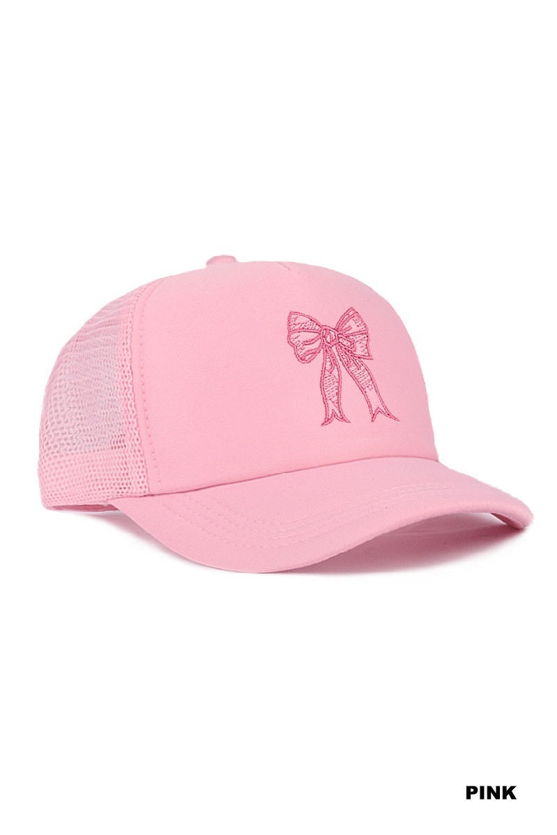 Coquette Ribbon Bow Trucker Hat