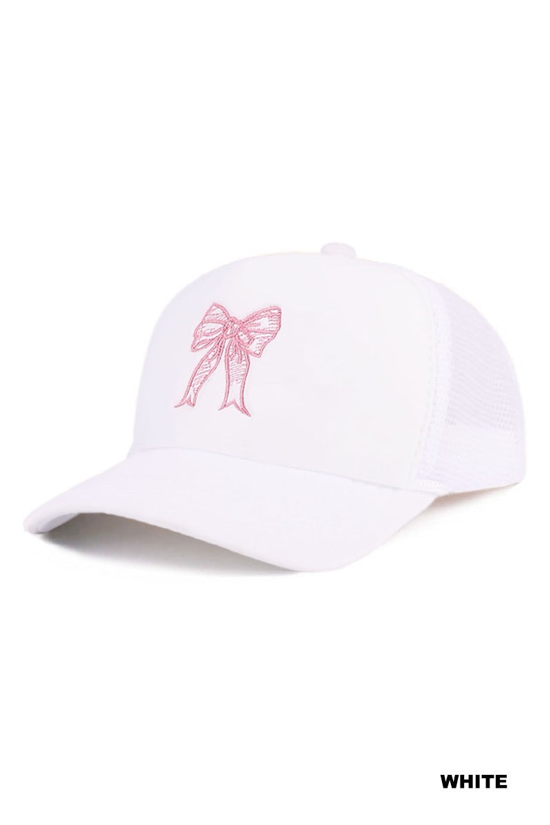 Coquette Ribbon Bow Trucker Hat