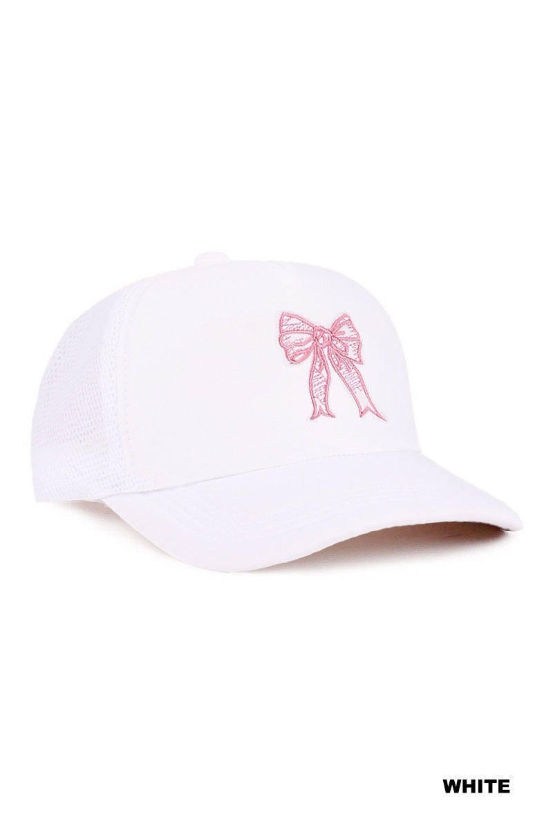 Coquette Ribbon Bow Trucker Hat
