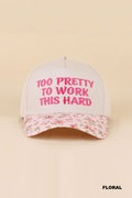 Too Pretty to work this hard hat