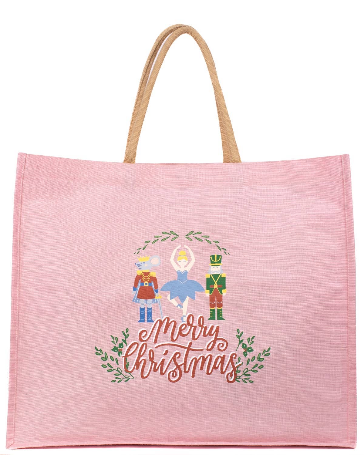 Merry Christmas Waltz Juco Carryall Tote