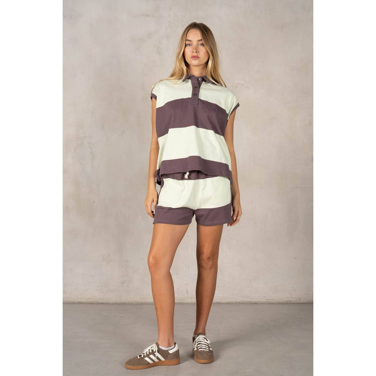 Classic Striped Slouchy Sleeveless