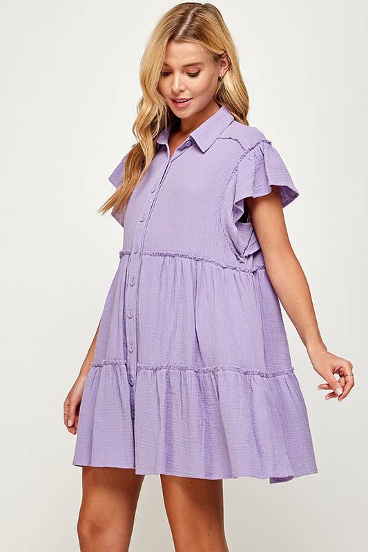 Over The Moon Babydoll Dress