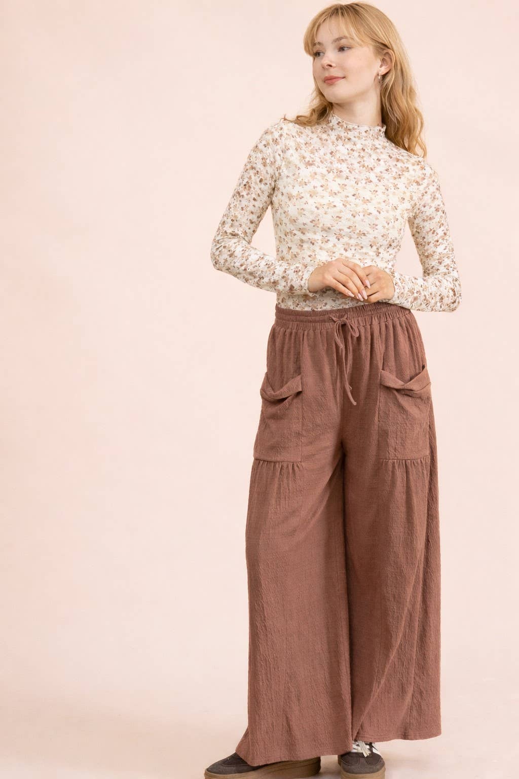 Wide Leg Comfy Knit Pants