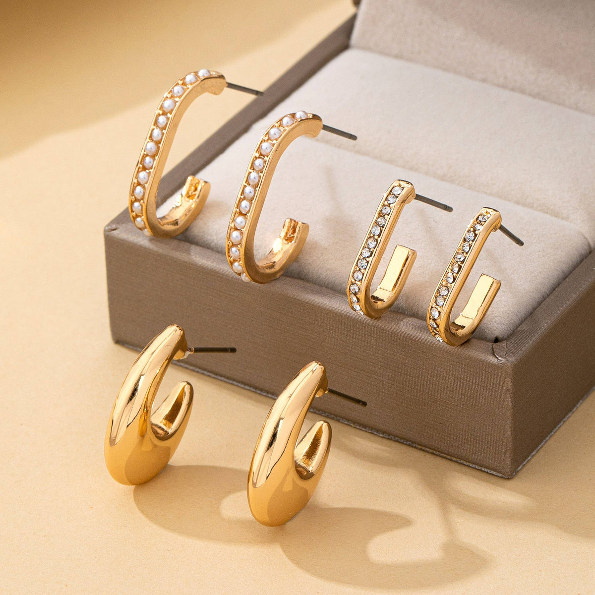 Rhinestone Pearl trio