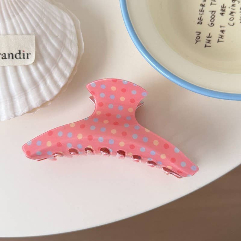 Vintage Polka Dot Hair Claw