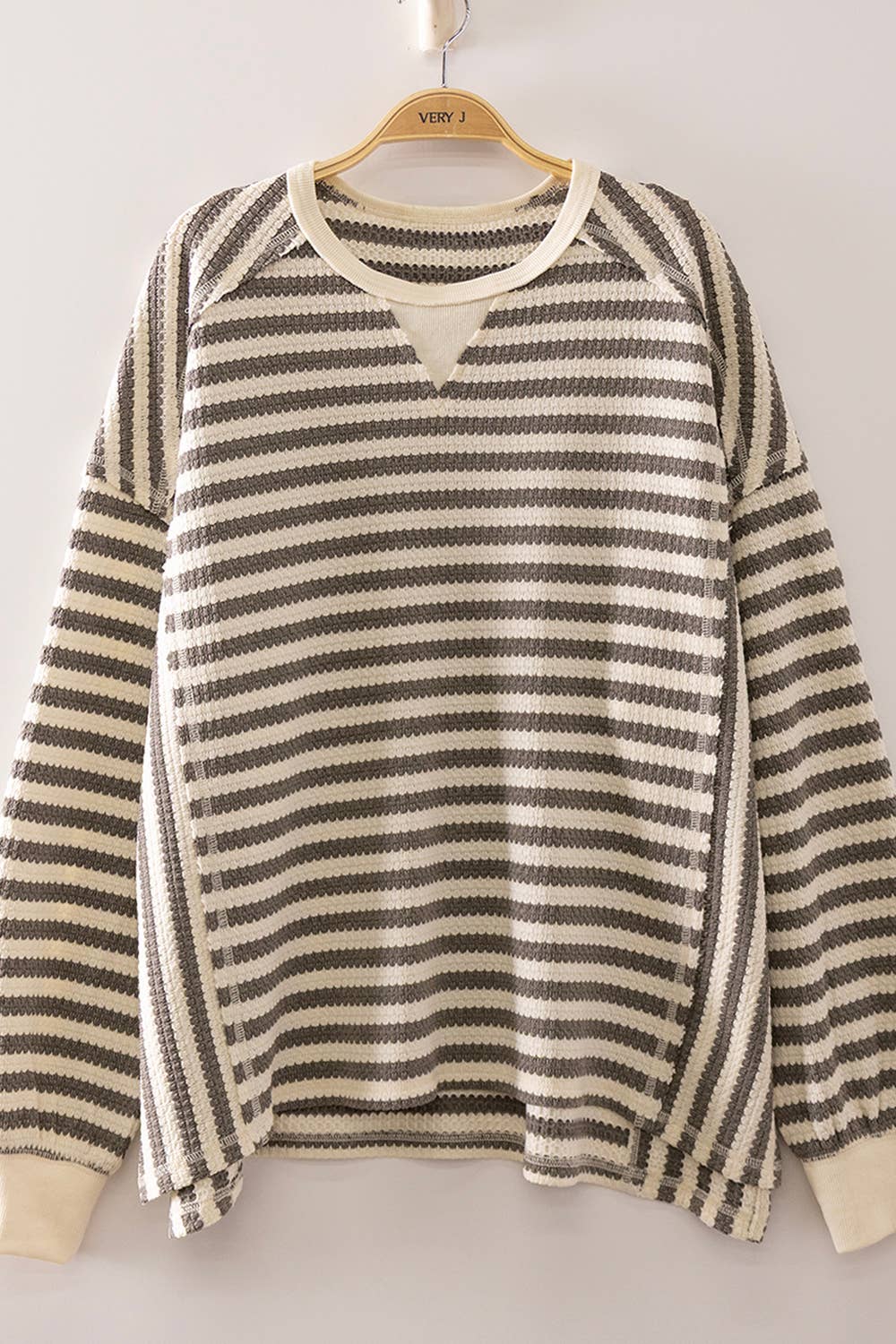 Stripe Waffle Top