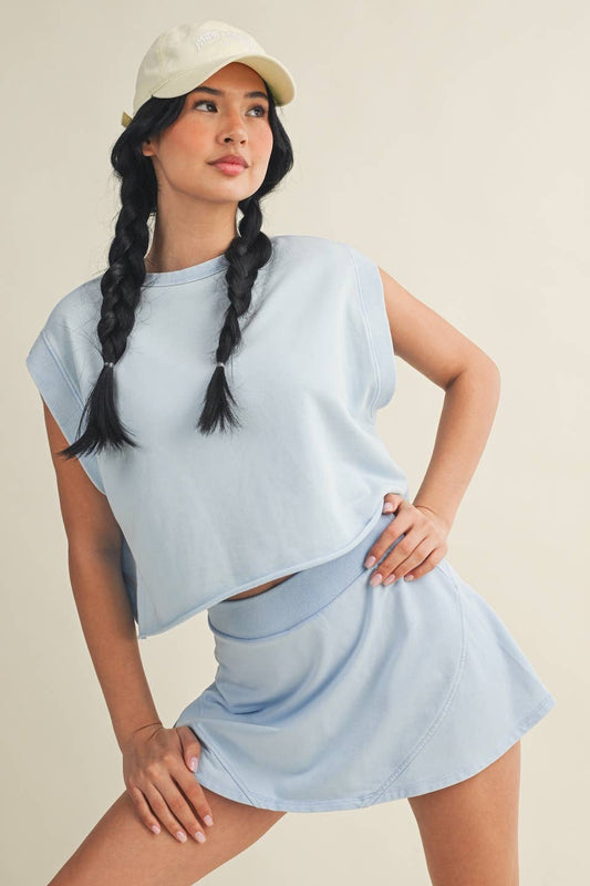 Mineral Wash Open Back Top