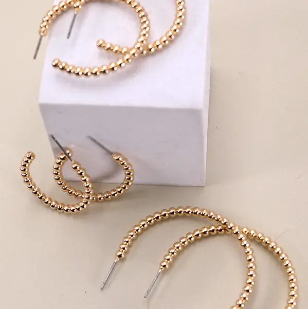 Classic Gold Hoops
