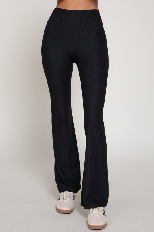 Classic Ribbed Flare Pants