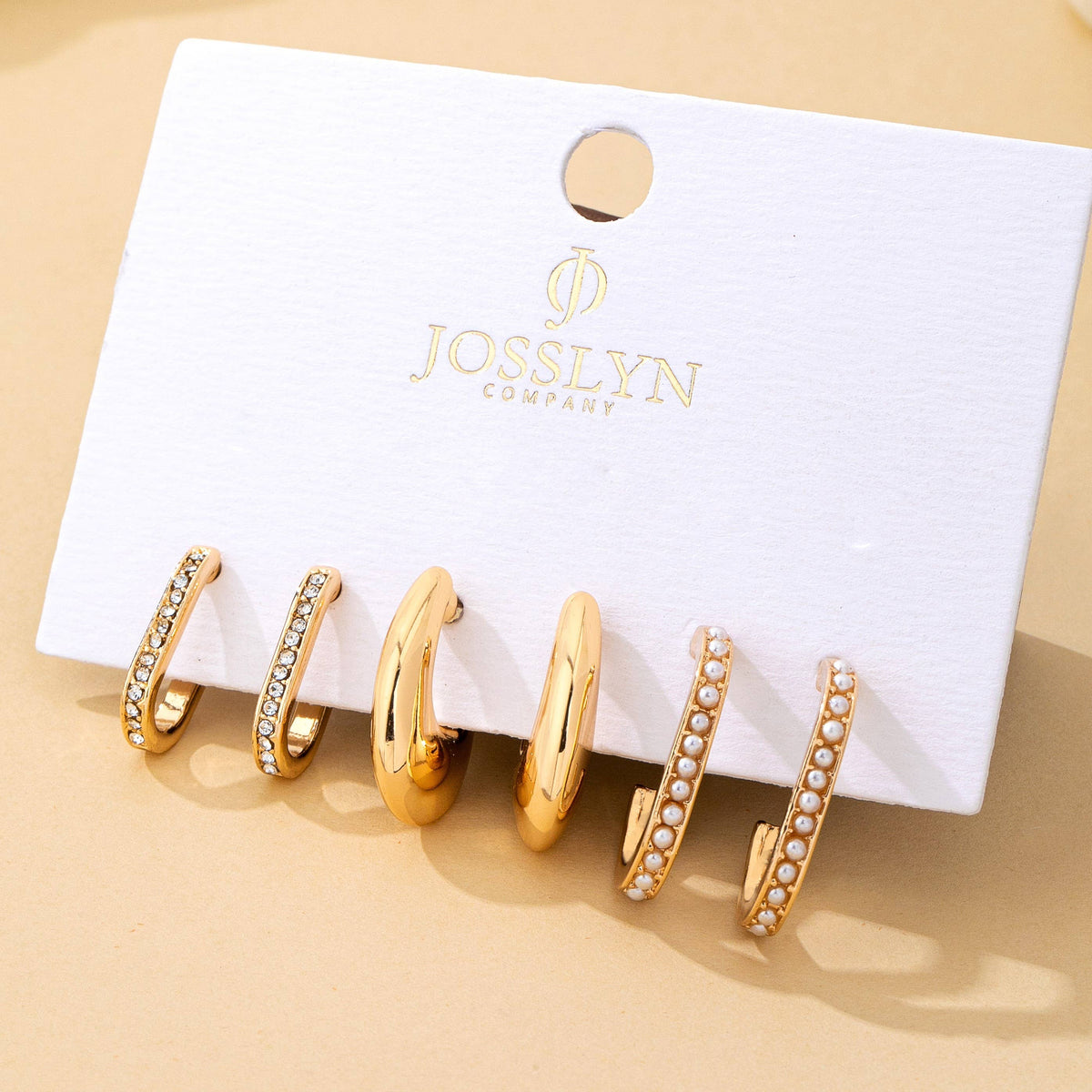 Rhinestone Pearl trio