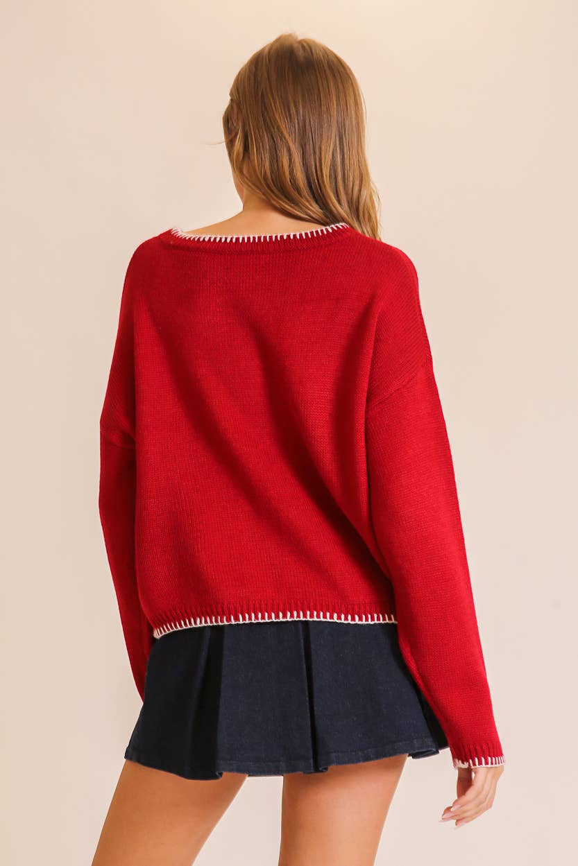 Merry Festive and Chic Holiday Sweater