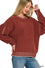 Exposed Seam Chenille Sweater