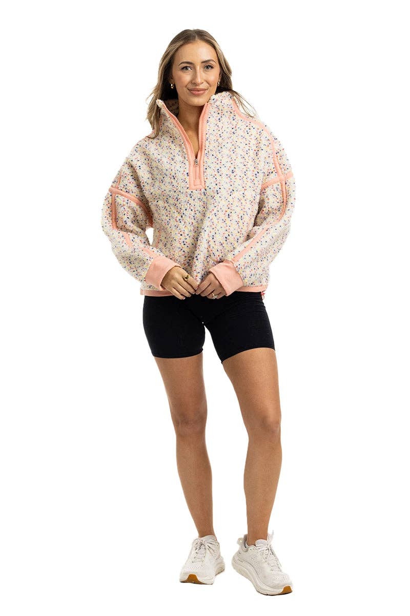Confetti Print Women's Pullover Jacket