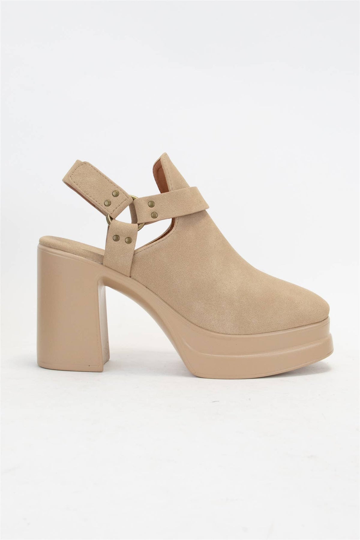 Palazzo Slingback Cutout Platform Bootie