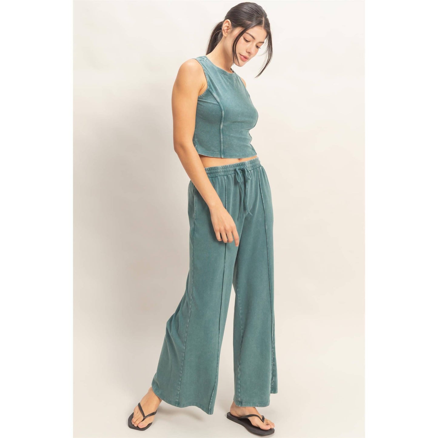 Mandy Washed Pants Set