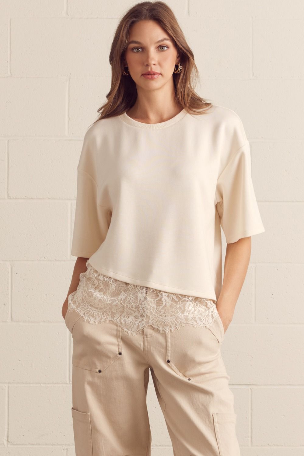 Lace Trim Top