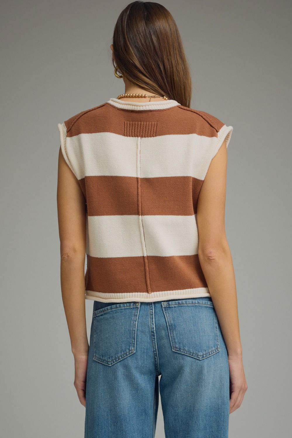 Striped Cap Sleeve Top