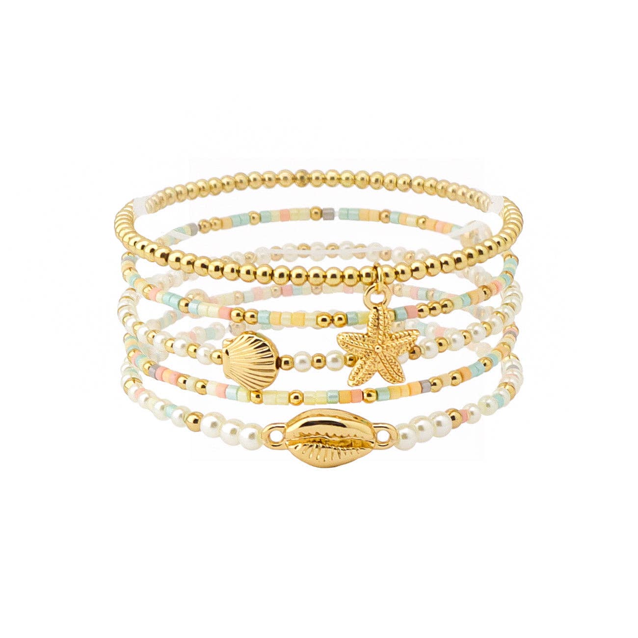 Sealife Accents Stretch Bracelet