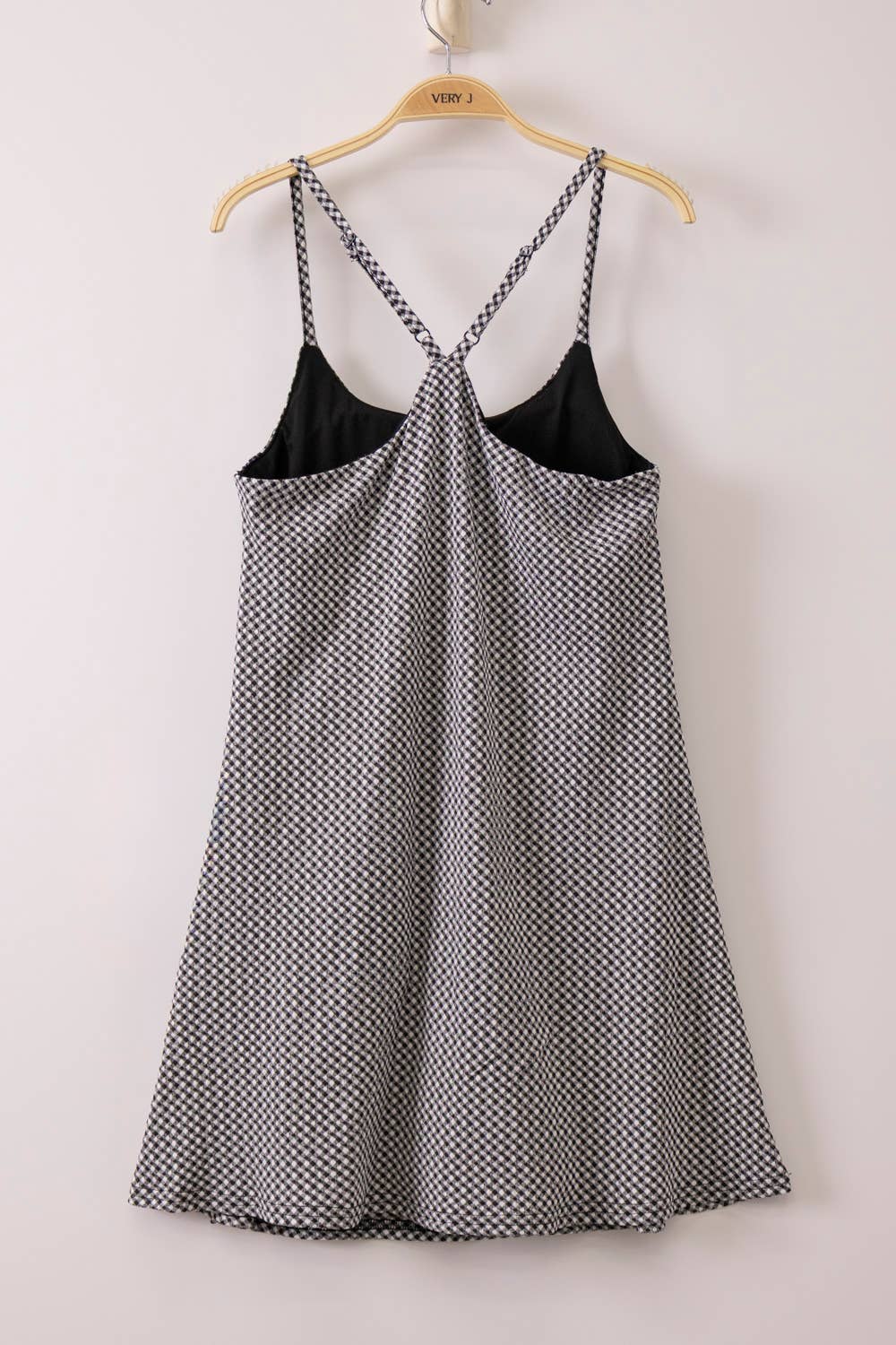 Textured Checkered Knit Activewear Tennis Dress