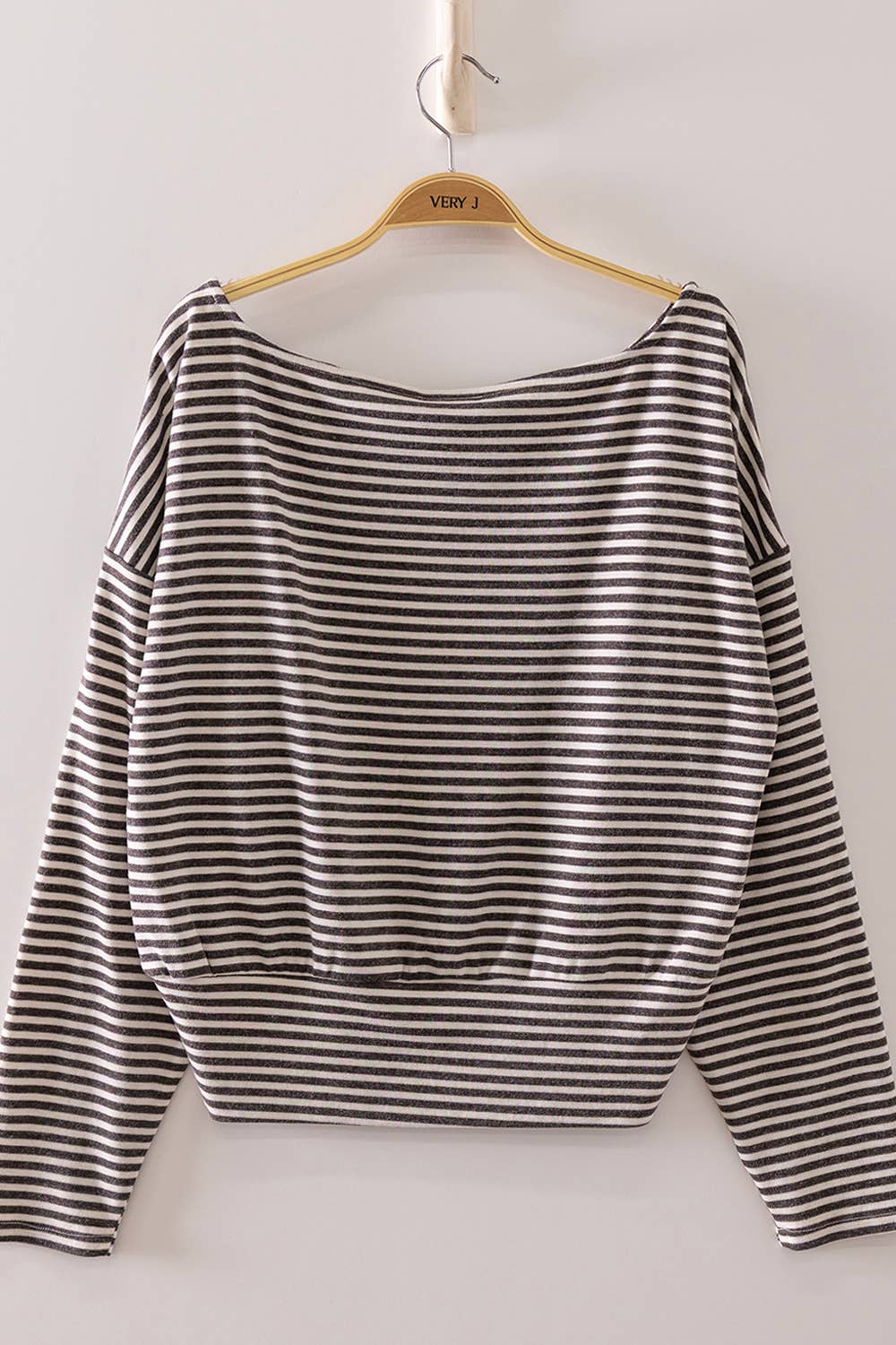 Amber Off-Shoulder Stripe Top