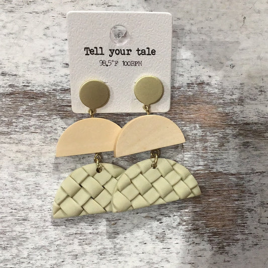 Wedge Clay Earrings