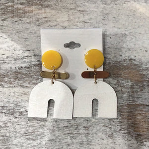 the braylan yellow earrings