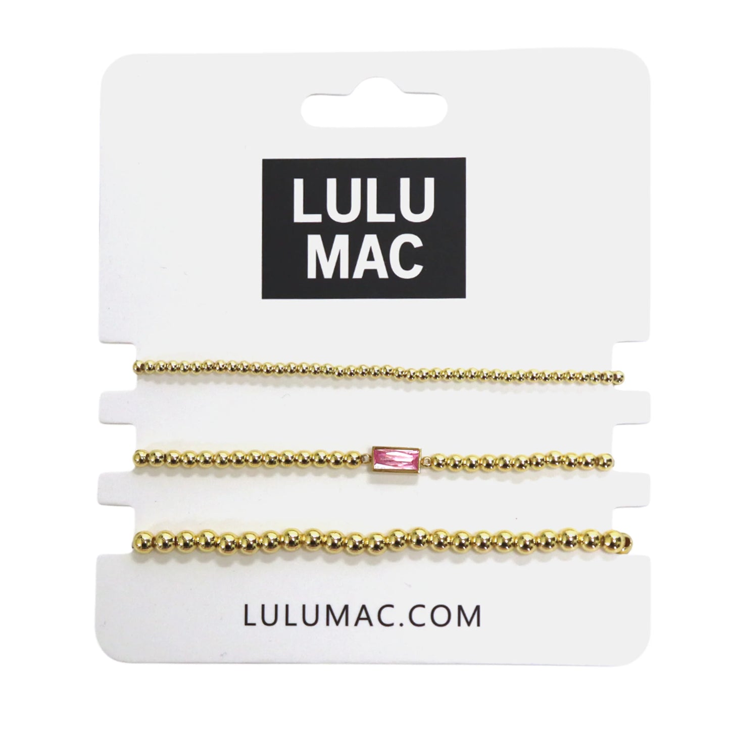 LULU MAC Birthstone Bracelet Set