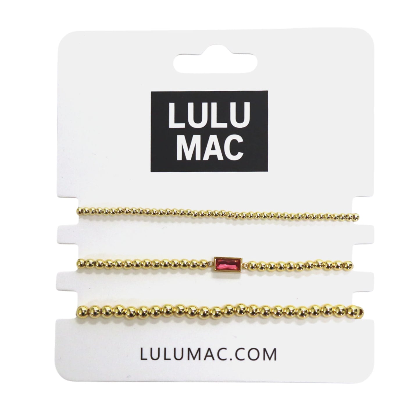 LULU MAC Birthstone Bracelet Set