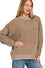 Exposed Seam Chenille Sweater
