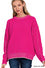 Exposed Seam Chenille Sweater