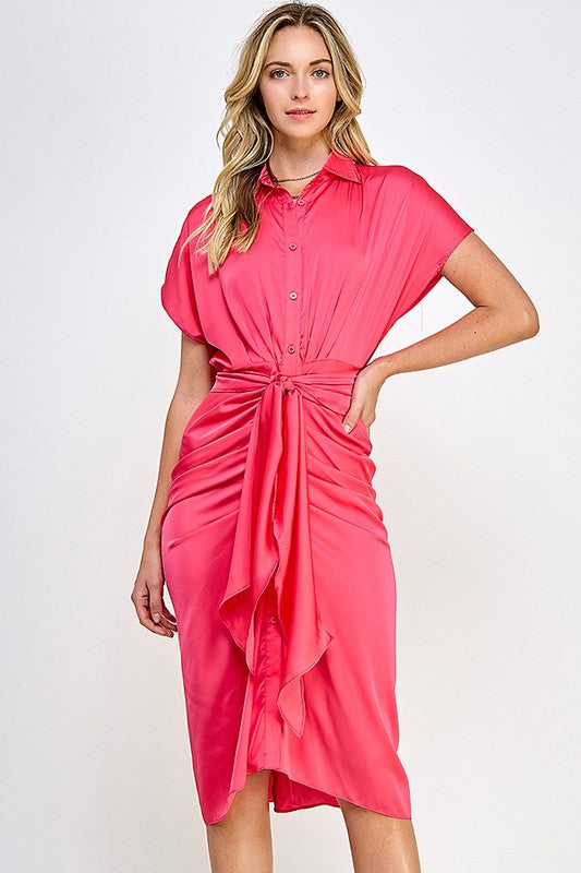 Charmeus Midi Collared Dress